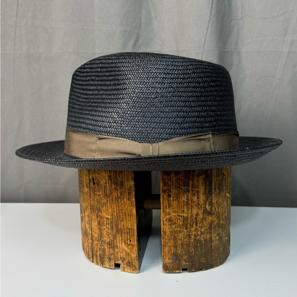 Fedora black straw Magil - Picture 3 of 4